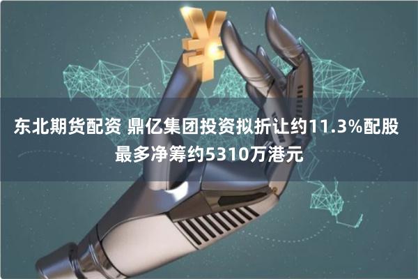 东北期货配资 鼎亿集团投资拟折让约11.3%配股 最多净筹约5310万港元