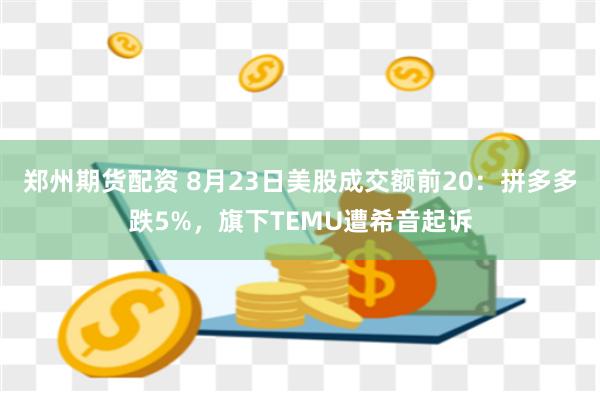 郑州期货配资 8月23日美股成交额前20：拼多多跌5%，旗下TEMU遭希音起诉