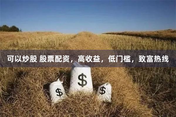 可以炒股 股票配资，高收益，低门槛，致富热线